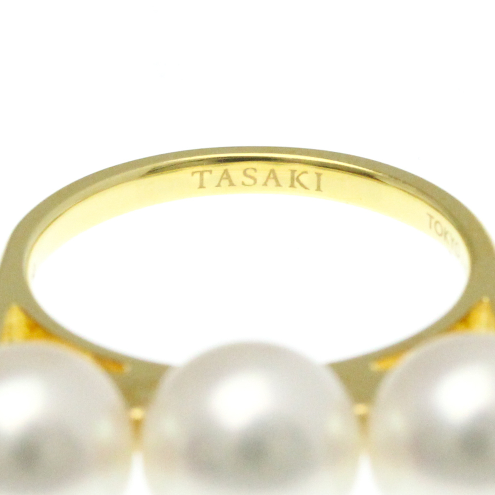Tasaki Balance Ella Ring Yellow Gold (18K) Fashion Pearl Band Ring Gold - Picture 5 of 10